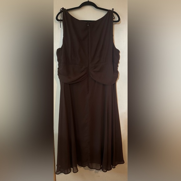 Cato Strapless Chocolate Brown Dress - Picture 3 of 7